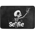thumbnail image 1 of GZHJMY Halloween Skeleton Door mat Non Slip Floor Door Rug, Soft Floor Mat for Kitchen Garden Bedroom Indoor Outdoor Entrance Home Holiday Decoration 23.6" x15.7", 1 of 7