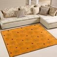 thumbnail image 1 of GZHJMY Halloween Spider Web Orange Area Rug Living Room Rugs - 5'3" x4 Abstract Large Soft Indoor Washable Rug Low Pile Carpet for Bedroom Dining Room Office Carpet Runner, 1 of 6