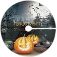 thumbnail image 1 of GZHJMY Halloween Tree Skirt Happy Pumpkin Xmas Tree Skirt Floor Door Round Mat Decorations for Holiday Party Home Christmas Day Ornaments, 47.2", 1 of 6