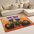 thumbnail image 1 of GZHJMY Halloween Witch's Boots Foot Non Slip Area Rug for Living Dinning Room Bedroom Kitchen, 4' x 6'(48 x 72 Inches), Halloween Holiday Nursery Rug Floor Carpet Yoga Mat, 1 of 6