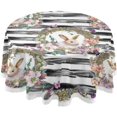 thumbnail image 1 of GZHJMY Happy Easter with Spring Bunny Round Table Cloth,Spill Proof Wrinkle Free Oil Proof Waterproof Resistance Microfiber Tablecloth for Kitchen Dinning Room Party Picnic,60 Inch Home Decor, 1 of 7