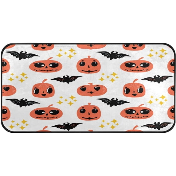 GZHJMY Happy Halloween2 Kitchen Rug Mat Anti-Fatigue Comfort Floor Mat Waterproof Non Slip Washable Kitchen Rug for Kitchen Washroom Bedroom Sink 39 x 20 inch