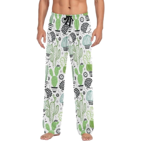 GZHJMY Hedgehog Pajama Pants for Men, Lounge Pants Lightweight Men Pajama Bottoms with Drawstring Pockets, Christmas New Year Birthday Gifts, Medium
