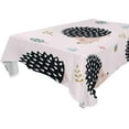 thumbnail image 1 of GZHJMY Hedgehog Tablecloth, Rectangle Waterproof Washable Polyester Table Cover for Picnic Dinner Holiday Party Decor, 54 x 54 Inch, 1 of 7