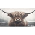 thumbnail image 1 of GZHJMY Highland Cow Kitchen Mat Soft and Absorbent Bath Mats for Bathroom Non Slip Quick Dry Shaggy Bath Carpet Machine Wash for Kitchen Bathroom Shower Home Decor 39x20 in, 1 of 7