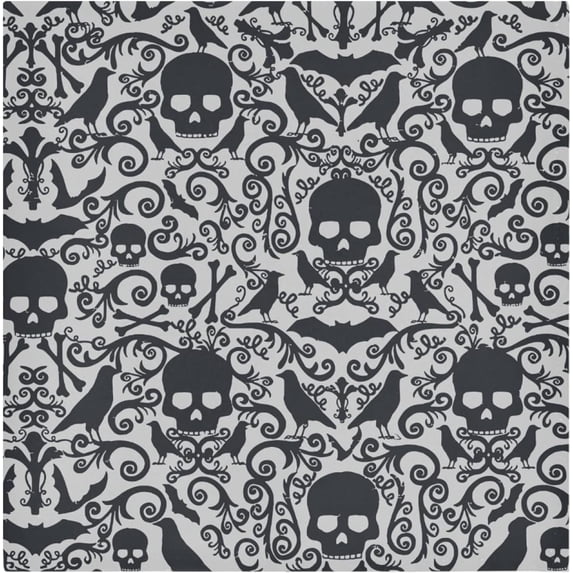 GZHJMY Holiday Cloth Napkin Halloween Skull Bat Kitchen Dining Table Decor for Cocktail Gathering Party Holiday Wedding Everyday Use 6 Pack 20" × 20"