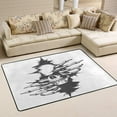 thumbnail image 1 of GZHJMY Human Skull Non Slip Area Rug for Living Dinning Room Bedroom Kitchen, 2' x 3'(24 x 36 Inches / 60 x 90 cm), Halloween Skull Nursery Rug Floor Carpet Yoga Mat, 1 of 6