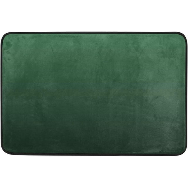 GZHJMY Hunter Green Bathroom Rug 23.6x15.7inch,Non Slip Soft Bath Rugs