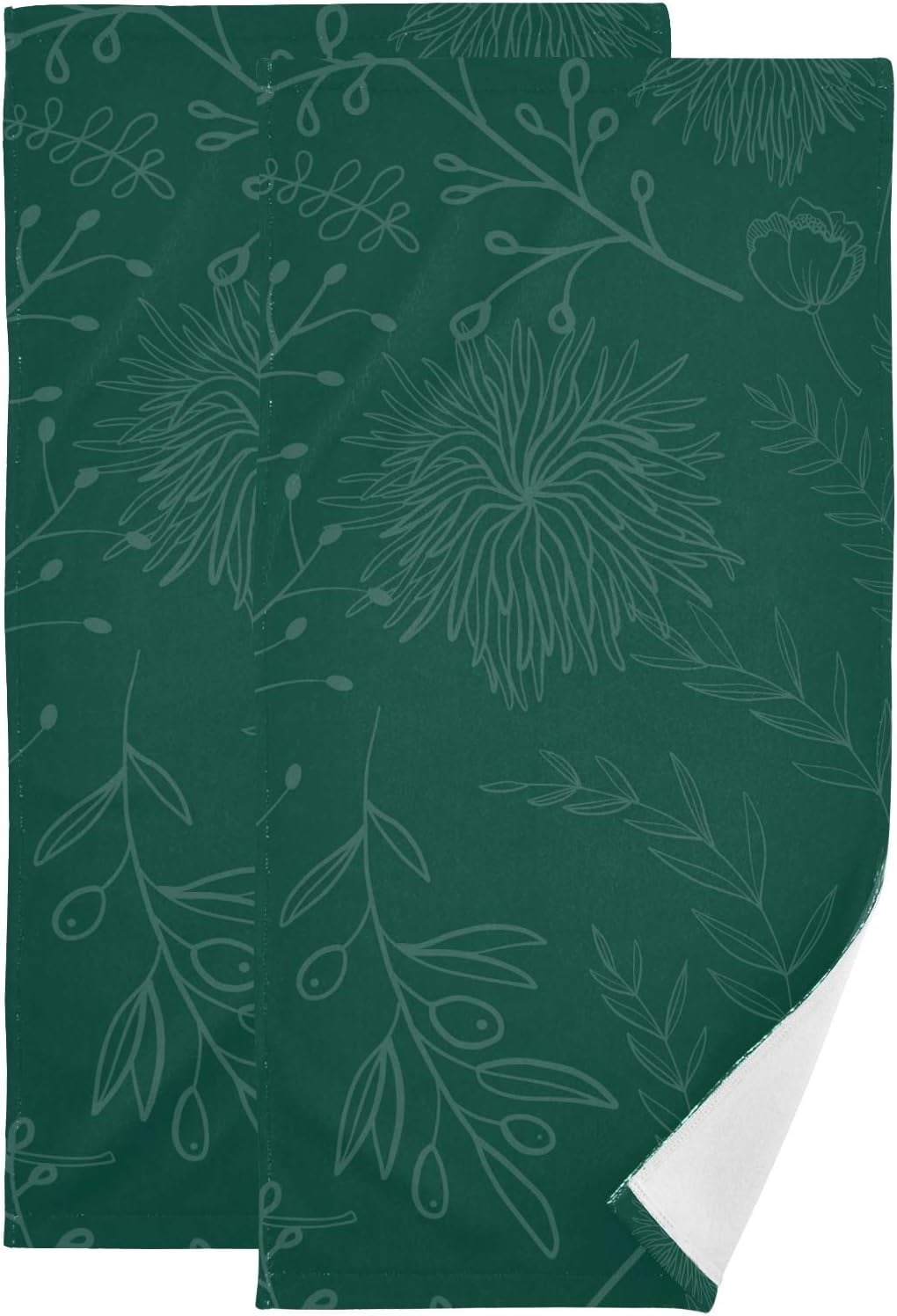 GZHJMY Hunter Green Hand Towels, Ultra Soft Absorbent Fingertip Bath Towels Breathable & Comfort