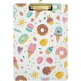 thumbnail image 1 of GZHJMY Ice Cream Cone Clipboards Acrylic A4 Letter Size Clipboards with Metal Clip for Nurses, Students, Teachers, Classroom, Office, 1 of 7