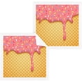 thumbnail image 1 of GZHJMY Ice Cream Cone Wash Cloths 4 Pack - 12 x 12 Inch Super Super Soft Washcloths for Your Face and Body - 100% Cotton Absorbent Baby Face Towel, 1 of 7