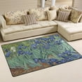 thumbnail image 1 of GZHJMY Irises by Vincent Van Gogh Area Rug Rugs Non-Slip Floor Mat Doormats Living Room Bedroom 31 x 20 inches, 1 of 5