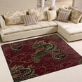 thumbnail image 1 of GZHJMY Japanese Chinese Dragon Cloud Area Rug Living Room Rugs - 5'3" x4 Abstract Large Soft Indoor Washable Rug Low Pile Carpet for Bedroom Dining Room Office Carpet Runner, 1 of 6