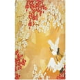 thumbnail image 1 of GZHJMY Japanese Crane Flower Yellow Kitchen Towels Dish Bar Tea Towel Dishcloths Set of 4 Super Absorbent Soft 18 x 28 inches, 1 of 7