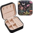 thumbnail image 1 of GZHJMY Jewelry Box Butterfly Mushroom Personalized Jewelry Box - Travel Portable Jewelry Case for Ring, Pendant, Earring, Necklace, Bracelet for Necklace Bracelet Earrings Rings, 1 of 7
