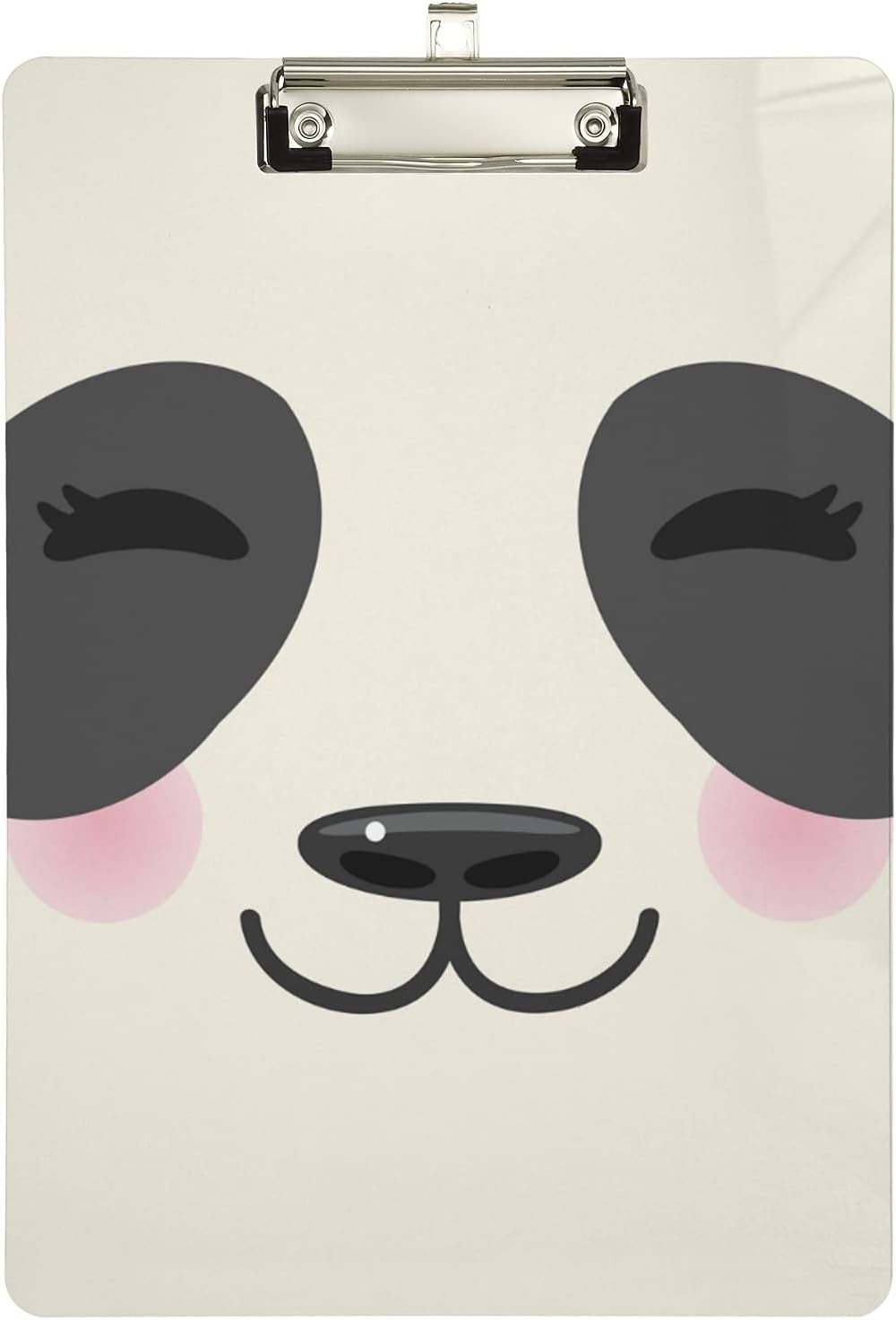 GZHJMY Kawaii Funny Panda Eyes Clipboards for Kids Student Women Men Letter Size Plastic Low