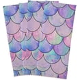 thumbnail image 1 of GZHJMY Kitchen Dish Towels, Mermaid Fish Scale Kitchen Towels Set of 4 Super Soft Absorbent Dish Towels Set Microfiber Polyester Kitchen Dish Cloths Decorative Tea Towels, 28x18 Inch Washcloths, 1 of 7