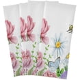 thumbnail image 1 of GZHJMY Kitchen Dish Towels, Watercolor Spring Flower Garden Kitchen Towels Set of 4 Super Soft Absorbent Dish Towels Set Microfiber Polyester Kitchen Decorative Tea Towels, 28x18 Inch Washcloths, 1 of 7