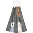 thumbnail image 1 of GZHJMY Kitchen Hanging Hand Towels for Bathroom Decorative with Hanging Loop Colorful Fluffy Cat Paws Set of 2 Soft Absorbent Funny, 1 of 7