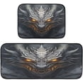 thumbnail image 1 of GZHJMY Kitchen Rug Set of 2, Dark Dragon Cushioned Anti-Fatigue Kitchen Mat Non Slip Washable Floor Mat Comfort Standing Mats for Office, Home, Laundry Room Carpet Runner, 1 of 7