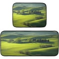 thumbnail image 1 of GZHJMY Kitchen Rugs 2 Piece Waterproof Non Slip Kitchen Mat Ldyllic Green Space Kitchen Rug Set for Sink Office Kitchen Cafe, 19.7"x47.2"+19.7"x27.6" Carpet Runner, 1 of 7