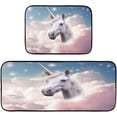 thumbnail image 1 of GZHJMY Kitchen Rugs 2 Piece Waterproof Non Slip Kitchen Mat Unicorn Kitchen Rug Set for Sink Office Kitchen Cafe, 19.7"x47.2"+19.7"x27.6" Carpet Runner, 1 of 7