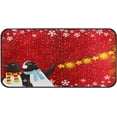thumbnail image 1 of GZHJMY Kitchen Rugs,Christmas Penguin Snowflake Non Slip Washable Cushioned Carpets Polyester AntiFatigue Comfort Porch Floor Mat Doormat Christmas Decoration, 39"x20", 1 of 7