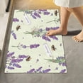 thumbnail image 1 of GZHJMY Lavender Botanical Bathroom Rug 24"×16",Non-Slip High Absorbent Bath Mat Rug Machine Washable Bahtub Mats, 1 of 7
