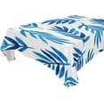 thumbnail image 1 of GZHJMY Leave Branches Tablecloth, Rectangle Waterproof Washable Polyester Table Cover for Picnic Dinner Holiday Party Decor, 60 x 60 Inch, 1 of 7