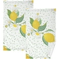 thumbnail image 1 of GZHJMY Lemon Daisy Flowers Dots Cotton Towels Set 2 Pcs Absorbent Hand Towel Face Towels Kitchen Towels Bath Towels for Bathroom Laundry Room Kitchen 16 x 28 Inches, 1 of 7