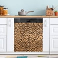 thumbnail image 1 of GZHJMY Leopard Print Dishwasher Magnet Cover Dishwasher Front Door Cover Magnet Sticker, Trimmable Refrigerator Dishwasher Magnetic Decals Kitchen Appliance 23 x 26 Inches Home Decor, 1 of 6