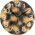 thumbnail image 1 of GZHJMY Leopard Print Wall Clock,Silent Non Ticking 10 Inch Battery Operated Round PVC Wall Clocks for Kitchen,Home,Bedrooms,Office Decor, 1 of 6