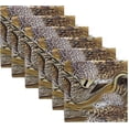 thumbnail image 1 of GZHJMY Leopard Tiger Eyes Cloth Napkins Washable Reusable Polyester Dinner Napkins 20 x 20 Inch for Home Weddings Parties Holiday Table Napkins Set of 4, 1 of 6