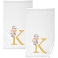 thumbnail image 1 of GZHJMY Letter K Cotton Towels Set 2 Pcs Absorbent Hand Towel Face Towels Kitchen Towels Bath Towels for Bathroom Laundry Room Kitchen 16 x 28 Inches, 1 of 7