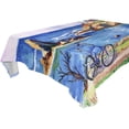 thumbnail image 1 of GZHJMY Lighthouse Rectangle Tablecloth, Waterproof Stain Wrinkle Resistant Washable Polyester Table Cover for Picnic Dinner Holiday Kitchen Party Decor, 60 x 120 in Home Decor, 1 of 7