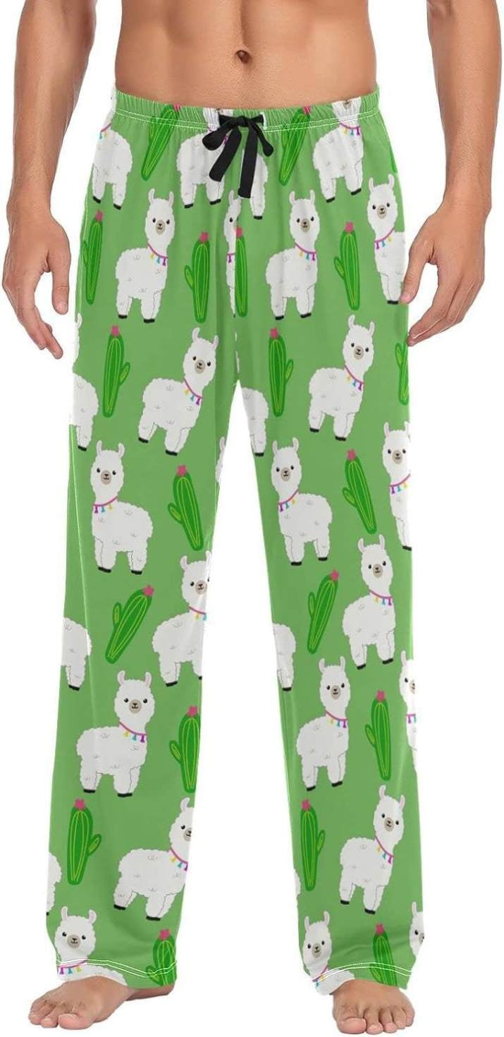 GZHJMY Llama Pajama Pants for Men, Lounge Pants Lightweight Men Pajama ...