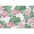 thumbnail image 1 of GZHJMY Lotus Waterlily Bathroom Rug Rectangular Bath Mat Non Slip Bath Rugs Absorbent Shaggy Bathmats for Sink Shower 16" x 24", 1 of 7