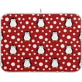 thumbnail image 1 of GZHJMY Lovely Penguin Snow Dots 16" x 18" Absorbent Dish Drying Mat Microfiber Kitchen Countertop Table Protector Multi-Purpose Counter Rack Sink Drainer Pad, 1 of 6