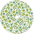 thumbnail image 1 of GZHJMY Lucky Clover Christmas Tree Skirt 36", St. Patrick's Day Tree Skirt Double Layers Polyester Easter Tree Skirt for St. Patrick's Day Holiday Party Decoration, 1 of 6