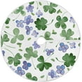 thumbnail image 1 of GZHJMY Lucky Clover Christmas Tree Skirt 48", St. Patrick's Day Tree Skirt Double Layers Polyester Easter Tree Skirt for St. Patrick's Day Holiday Party Decoration, 1 of 6