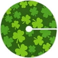 thumbnail image 1 of GZHJMY Lucky Clover Christmas Tree Skirt 48", St. Patrick's Day Tree Skirt Double Layers Polyester Easter Tree Skirt for St. Patrick's Day Holiday Party Decoration, 1 of 6