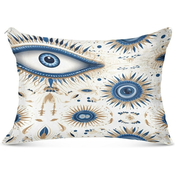 GZHJMY Magic Eyes Body Pillow Cover with Zipper, Soft and Cozy Fuzzy Fleece Body Pillow Case Cover 21 x 54 in,Plush Long Body Pillow Pillowcase Home Decor