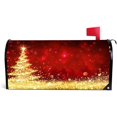 thumbnail image 1 of GZHJMY Magnetic Mailbox Covers Shining Christmas Tree Golden Glitter Mailbox Stickers MailWraps Post Cover 25.4x20.78 inch Home Decor, 1 of 5