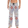 thumbnail image 1 of GZHJMY Mandala Print Men's Pajama Pants, Soft and Comfortable Lounge Sleep Bottoms with Pockets, Men's Sleepwear with Custom Print, Large, 1 of 7