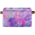 thumbnail image 1 of GZHJMY Marble Galaxy Star and Moon Print Square Storage Basket Storage Bins Canvas Storage Organizer Closet Shelf Organizer for Home Office, 1 Pc, 1 of 7