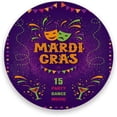thumbnail image 1 of GZHJMY Mardi Gras Carnival Mask Feathers Drink Coasters 2PCS,Absorbent Coaster,Marble Style Ceramic Bar Coaster for Tabletop Protection,Suitable for Kinds of Cups, 1 of 6