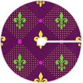 thumbnail image 1 of GZHJMY Mardi Gras Christmas Tree Skirt, Double Layers Fine Tree Skirt for Mardi Gras Holiday Party Festive Decoration, 48", 1 of 6