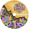 thumbnail image 1 of GZHJMY Mardi Gras Christmas Tree Skirt, Tree Skirt for Holiday Party Home Christmas Day Ornaments 36", 1 of 6