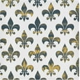 thumbnail image 1 of GZHJMY Mardi Gras Cloth Napkin Fleur De Lis Gold Retro Kitchen Dining Table Carnival Decor for Cocktail Family Gathering Party Everyday Use Dinner Napkin 6 Pack 20" × 20", 1 of 6