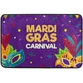 thumbnail image 1 of GZHJMY Mardi Gras Door Mats Non-Slip Washable Indoor Outdoor Entrance Welcome Floor Mat for Kitchen Bathroom Bedroom Home Decor, 23.6"x15.7", 1 of 7